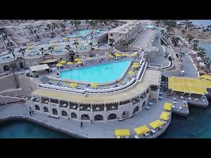 Infinity Pool Drone View Albatros Citadel-Sahl Hasheesh- Hurghada #travel #citadel #party #hotel