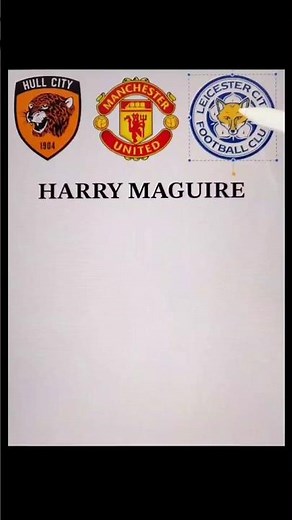 What If Manchester United, Hull City & Leicester City Had One Logo? Harry Maguire all club #football