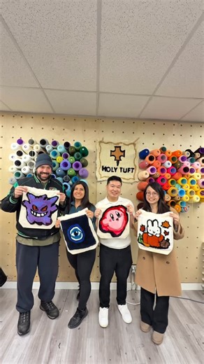 Edwin on Instagram: "✨It’s Tufting Season✨ … I think that’s what they say during this time, right? @holytuftyeg is one of the first to bring tufting workshops to Edmonton! You can book a whole private session for just your friends, or come alone. I tufted two times and was surprised to see that the time where I did go alone, there were also so many people that solo signed up and it was really fun to meet people there. To book a session, you have to go to @holytuftyeg ‘s page, and click on their