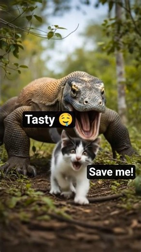 Save The Cat From comodo 😺🐈 #aianimation #cat #explore