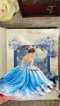 No Talking Scrapbooking ASMR 👠🦋 | Soft Paper & Sticker Sounds | Cinderella Fairytale Journal👸✨