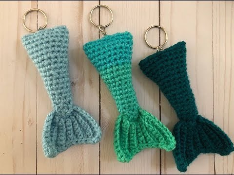 Crochet Mermaid Keychain Tutorial
