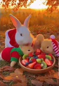 🐇 rabbit eating Christmas dinner #christmas #christmseve #amsr #rabbit #viral