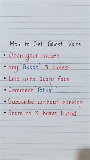 How to Get Ghost Voice #fun #art #writing #english #trending #creative #funny #ytshorts #fyp