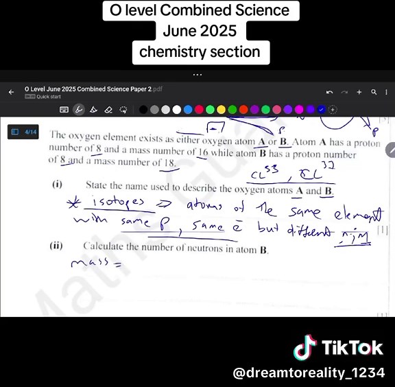 O Level Combined Science Chemistry Lesson for 2025