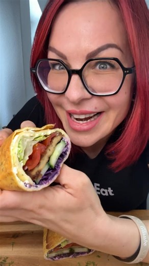 High-protein wrap 🌯 #recipes #glutenfree