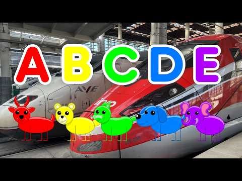 ABC Colorful Baby Animals Song 🌈👶🏻🐻 | Learn ABC, Colors & Baby Animals for Babies!