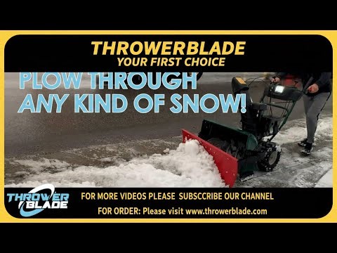 THROWERBLADE | The Ultimate Choice for Every Condition! #snowblowers #snow #snowplow #winter