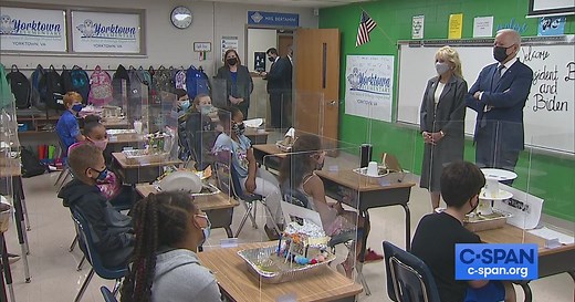 President Biden Visits Yorktown Elementary School