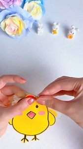 Cute Chick Craft #chickcraft #papercraftDIY #kidscraftideas #fblifestyle | paper craft ideas
