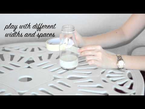 DIY Frosted Glass Bottles
