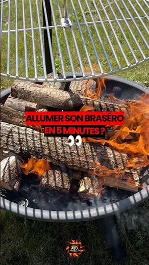 Allumer un brasero en 5 minutes 🔥 #tuto #bbq