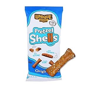 Unique Snacks Original Pretzel Shells Delicious Homestyle Baked Snack Bag Vegan OU Kosher and Non-GMO Food No Artificial Flavor 10 Oz. Bag Pack of 3