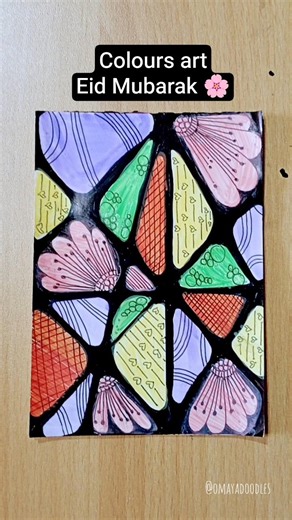 Day 634||easy Drawing idea.Eid Mubarak , celebrate Eid with colours #eidmubarak #doodle #drawing