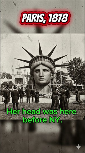 Statue of Liberty's Head in Paris (1878) 🗽🇫🇷 #shorts