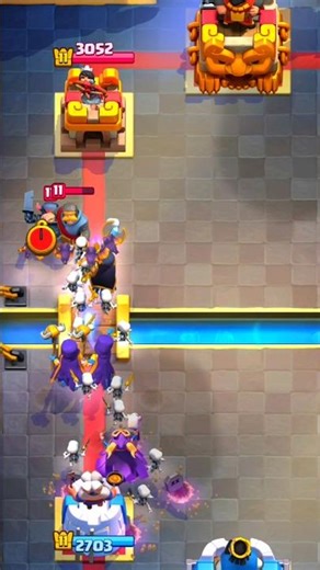 The TRIPLE WITCH "WITCH-HEX" is 200 IQ! 🧙‍♀️✨ (14k Trophy Meta) #Shorts #ClashRoyale #USA #Gaming