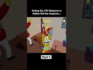 Finding All the Simpsons in Roblox! 🍩🎮 pt1