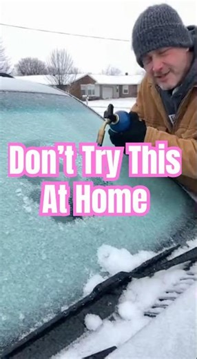 How NOT to Remove Ice From Your Windshield ❄️🔥