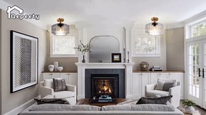 Flush Mount Light Fixture 11.02" Farmhouse 1 Light Ceiling Fixture with Amber Striped Hand Blown Glass Shade, E26 Base for Kitchen, Dining Room, Hallway