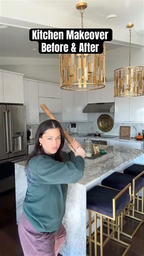 Budget Friendly Kitchen Makeover: vinyl covering for the cabinets #kitchenmakeover #budgetfriendly
