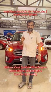 Diesel Automatic Hyundai Creta for sale !! Thanks for trusting Vishnu cars!! Stress free all types of used cars for sale in vishnu cars!! Benz, Fortuner, bmw and all types of cars also available Office time 9.30 am to 7pm only. Sunday upto 2pm. Check Available cars👇🏻👇🏻👇🏻 விற்பனைக்கு தயாராக உள்ள கார்கள் பார்க்க 👇🏻👇🏻 WhatsApp catalogue link: https://wa.me/c/919363013524 YouTube link https://youtube.com/@VishnuCars 👇🏻👇🏻Instagram id: https://instagram.com/vishnucars_gobichettipalayam?i