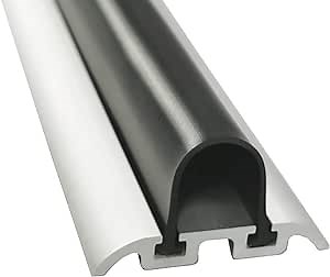 Gordon Glass® ADA-Friendly Wheelchair Accessible Shower Threshold, 72-in Length – Heavy-Duty Aluminum with Neoprene Seal – Made in USA – Cut-to-Fit for Roll-In Showers