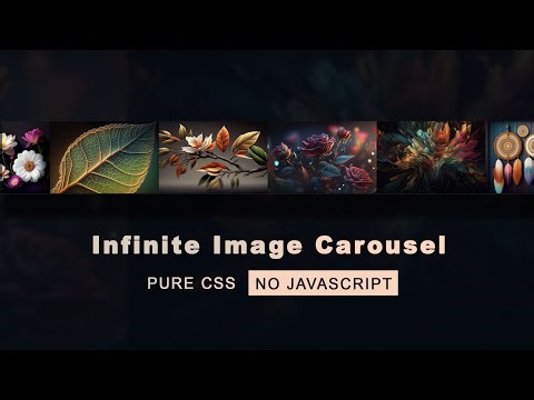 How to create an infinite carousel slider with html CSS | Pure CSS carousel slider