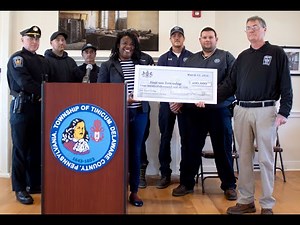 PRESS CONFERENCE: Young Check Presentation to Tinicum Twp.