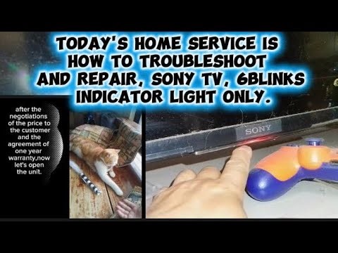 #HowToRepair Sony tv, 6blinks indicator lights only.Or blinking light only.Model:KD-65X7500H