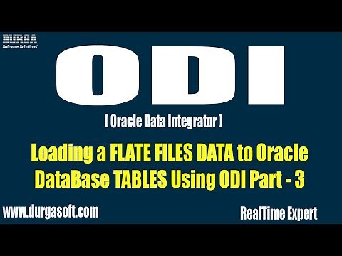ODI || Loading a FLATE FILES DATA to Oracle DataBase TABLES Using ODI Part - 3