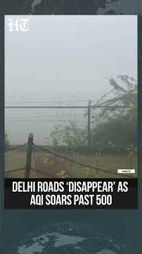 Delhi Chokes Under Toxic Smog as AQI Hits 408 in Akshardham Area | #shorts