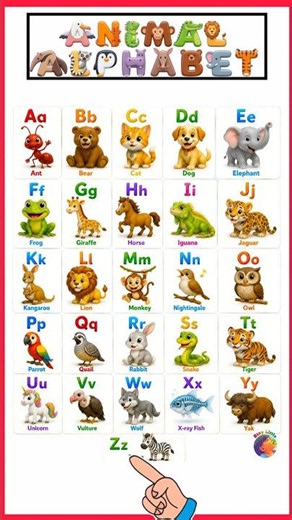 animal Alphabet chart || learn alphbet song #kidslearning #staylittlechannel
