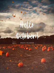 2K views · 269 reactions | Happy 1st October everyone, with the nights drawing in, leaves falling off the trees and it getting cooler it’s definitely very autumnal out there. Wishing you all a fabulous day and 31 days to make Magical October memories! 李✨蝹 | Magical Halloween | Facebook