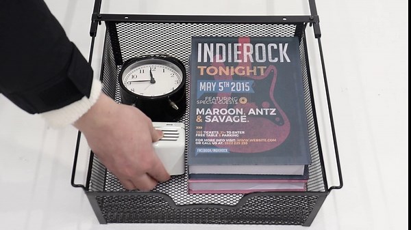 smusei 2 Pack Under Desk Drawer Slide Out Self Adhesive Under Desk Storage Drawers Attachable Under Shelf Storage Basket for Home Office Cabinet, Black