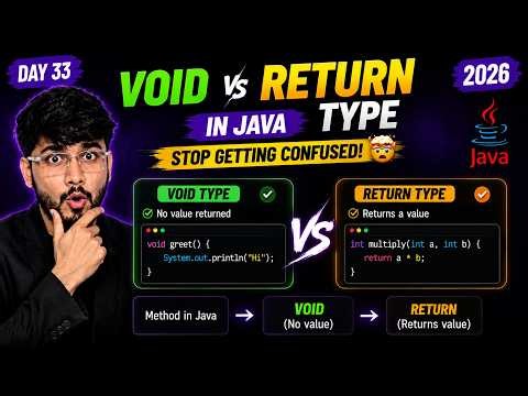Void vs Return Type in Java: Stop Getting Confused! 🤯 [2026]