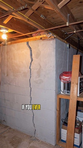 Home inspection #HouseInspection #ConcreteCrack #FoundationCrack