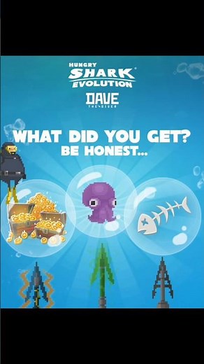 Pick a line and see what you help Dave catch in Hungry Shark Evolution 🤿🐟🦈 #HungrySharkEvolution