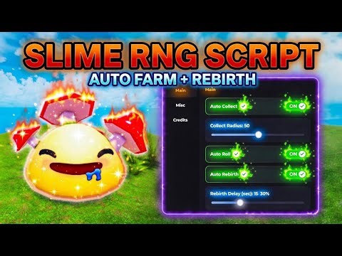 SLIME RNG Script 2026 - Auto Farm + Auto Rebirth (Keyless)