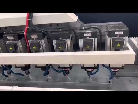 8-Spindle CNC Drill Machine in Action! Drilling Multiple Holes Simultaneously