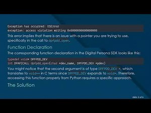 Accessing Digital Persona DLL with Python: A Guide to Solving Common Issues