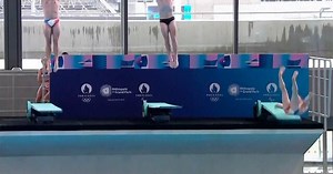 French diver makes Olympic slip-up