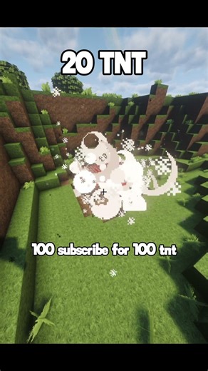 20 TNT explosion #tnt #minecraft #explosion