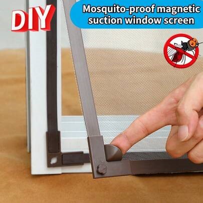 2026 New Magnetic Screen Window, Self-Adhesive Strong Magnetic Seal, DIY Easy Installation, Insect & Dust Proof | SHEIN