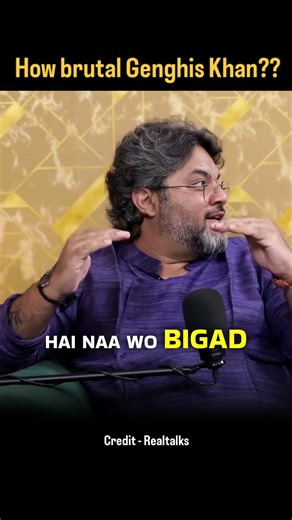 Genghis Khan’s Brutality: Akshat Gupta on RealTalk #akshatguptanewshorts #realtalk #podcast