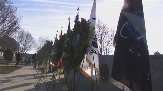 Suffolk veterans' cemetery holds wreath-laying ceremony