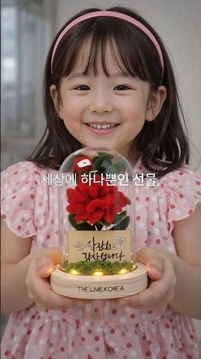 카네이션 무드등 만들기 🎁 직접 만들어 더 귀엽고 소중한 진심 #어버이날선물 #유리돔무드등 #부모님선물