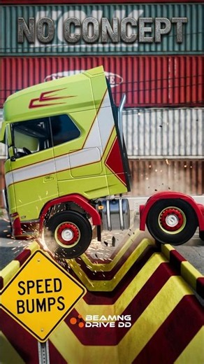 Trucks vs Upside Down Speed Bumps | BeamNG.DRIVE #beamng #beamngdrive