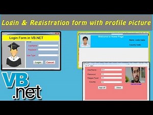 VB.NET | Login Form | User Registration with Profile Picture |