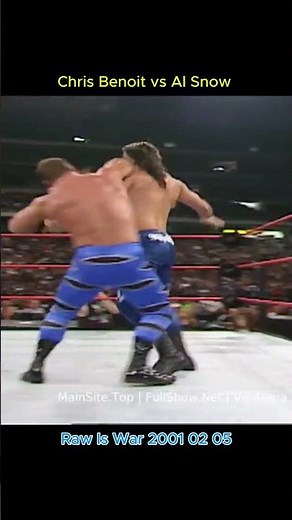 Chris Benoit vs Al Snow Raw Is War 2001 02 05 #wwewrestler #wwe
