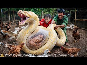 72 HOURS trapped with a GIANT PYTHON Invades the Farm– Giant Python Caught in a Massive Trap